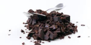 dark chocolate shavings