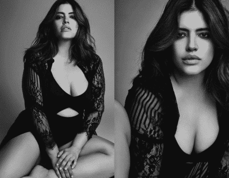 foto en blanco y negro de la supermodelo plus Denise Bidot