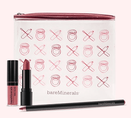 Bolso con productos Bare Minerals